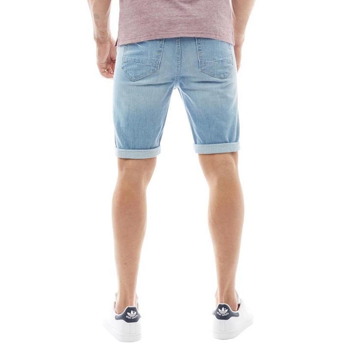 МЪЖКИ КЪСИ ДЪНКИ - Crosshatch Treyrip Ripped Denim Shorts - 2
