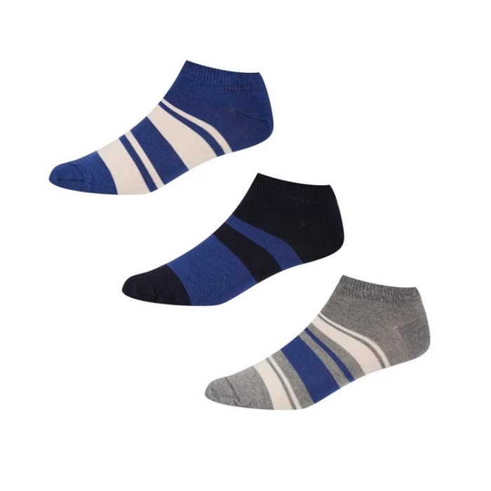 Мъжки Чорапи –  Ben Sherman Stone Street 3 Pack Trainer Sock
