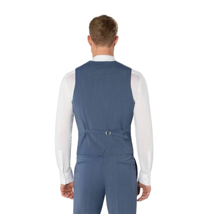 Мъжки Стилен Елек - BENVENUTO Salvino Slim Suit Waistcoat - 3