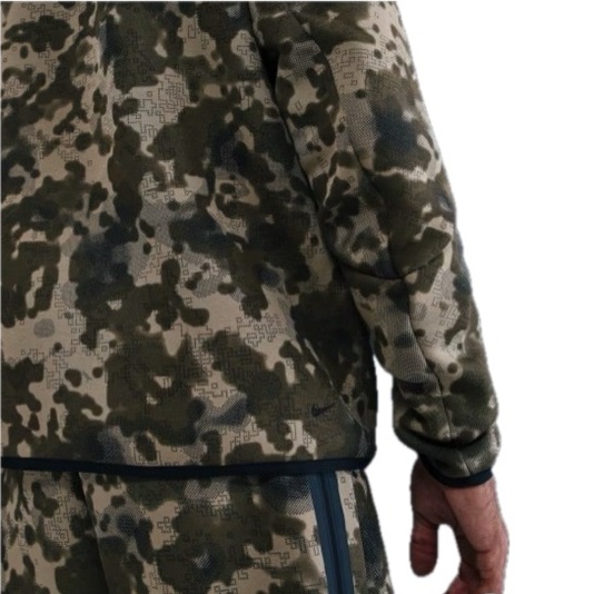 Мъжки Анцуг - Nike Tech Men's Full-Zip Fleece Camo Windrunner Tracksuit - 8