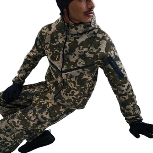 Мъжки Анцуг - Nike Tech Men's Full-Zip Fleece Camo Windrunner Tracksuit - 7